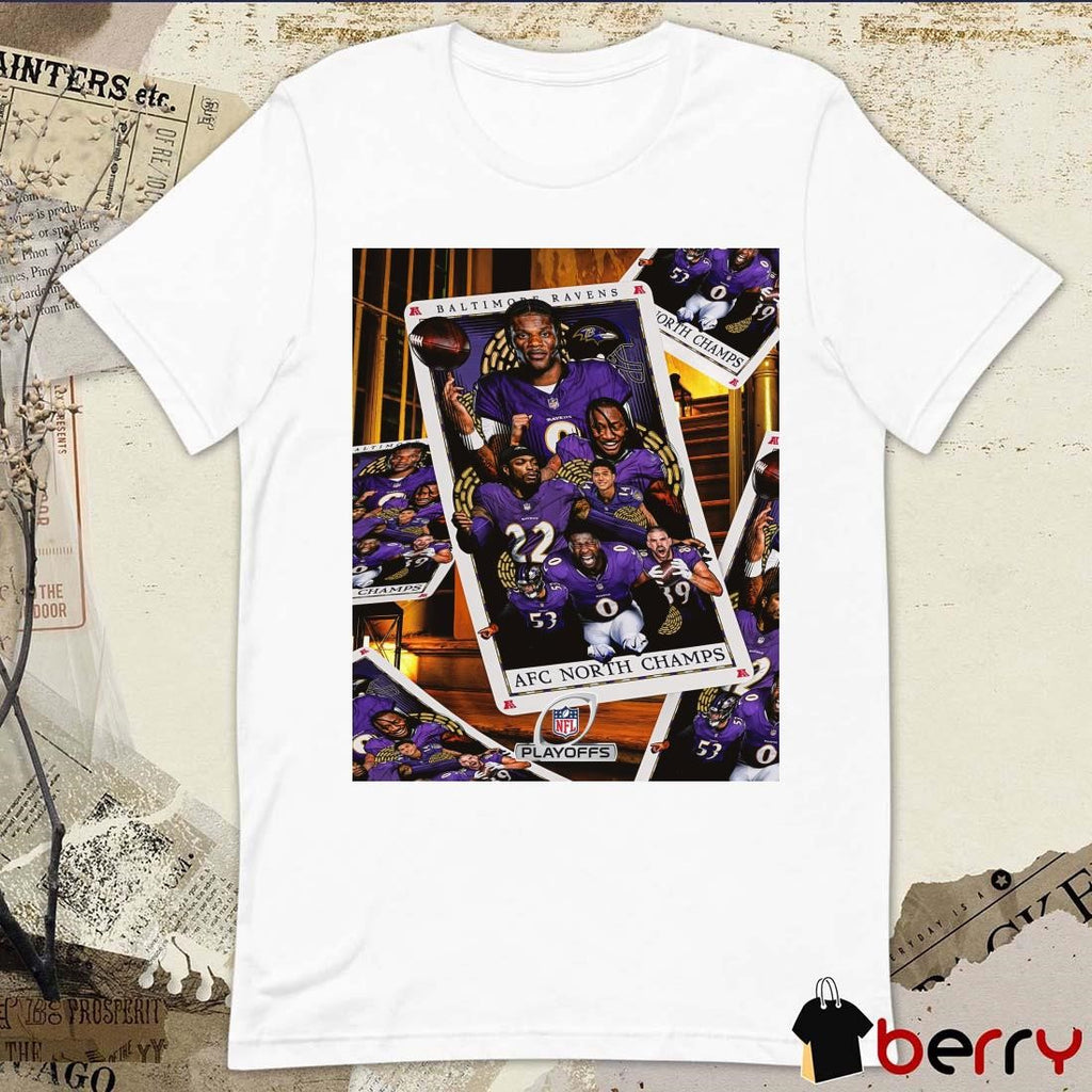 Poster Baltimore Ravens Win Cleveland Browns 2024 AFC North Champions NFL Playoffs t-shirt