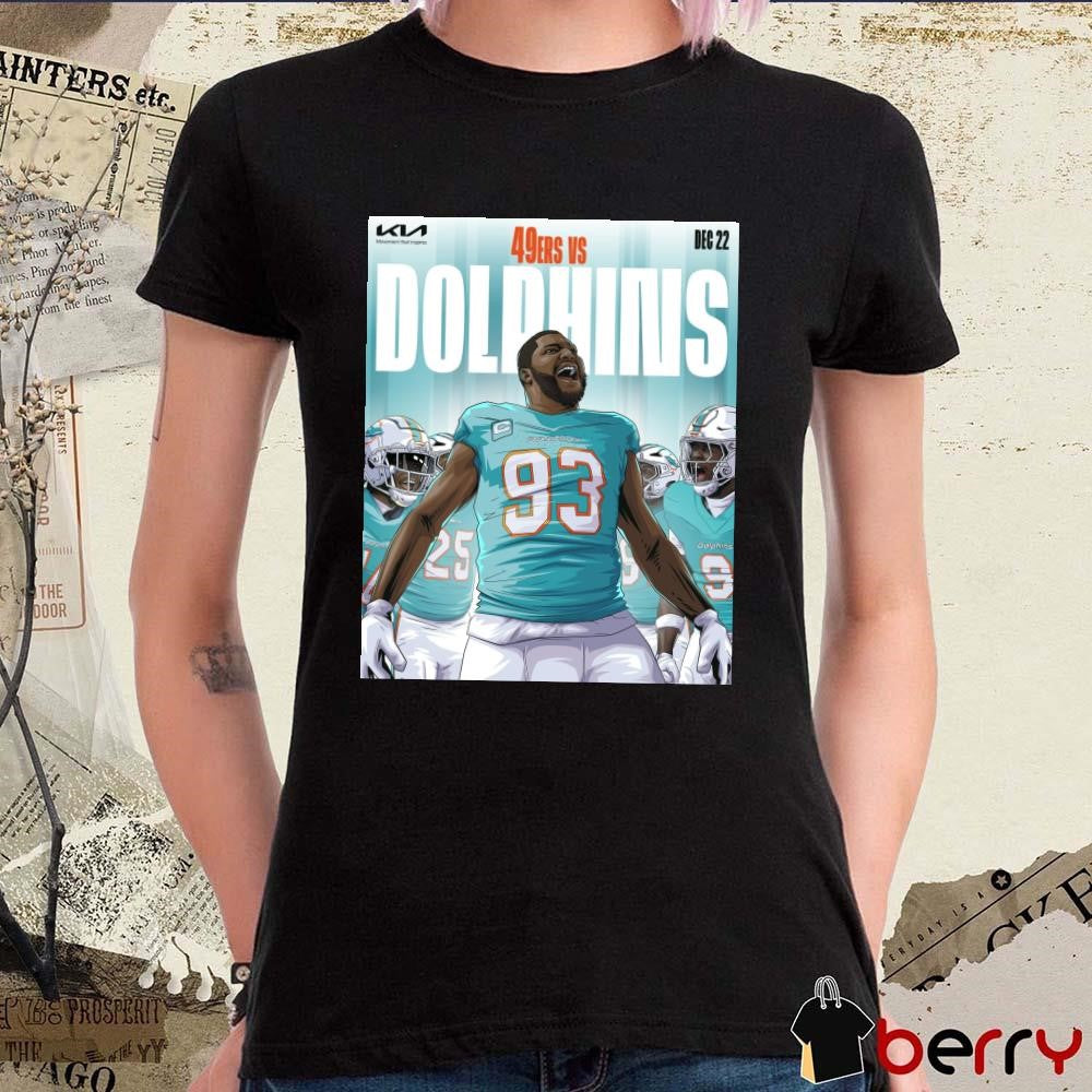 Poster Calais Campbell San Francisco 49ers Vs Miami Dolphins Dec 22 2024 Ready For Battle t-shirt
