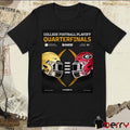 Poster College Football Playoff Quarterfinals 2025 Notre Dame Fighting Irish Vs Georgia Bulldogs Jan 1 t-shirt