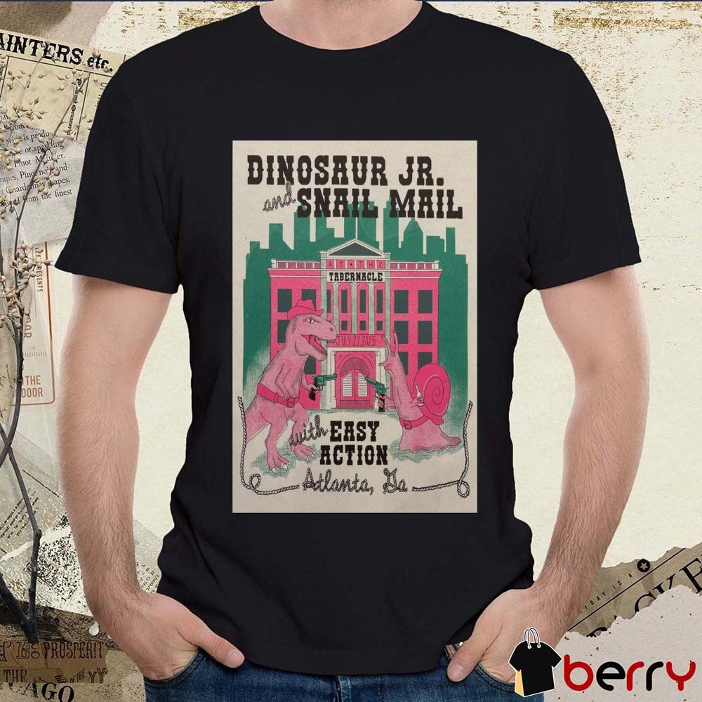 Poster Dinosaur Jr. And Snail Mail Tour At The Tabernacle Atlanta GA 22 July 2025 t-shirt