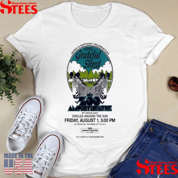 Poster Grateful Shred Aug 01 2025 Zoo Amphitheatre Shirts