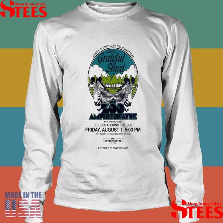 Poster Grateful Shred Aug 01 2025 Zoo Amphitheatre Shirts