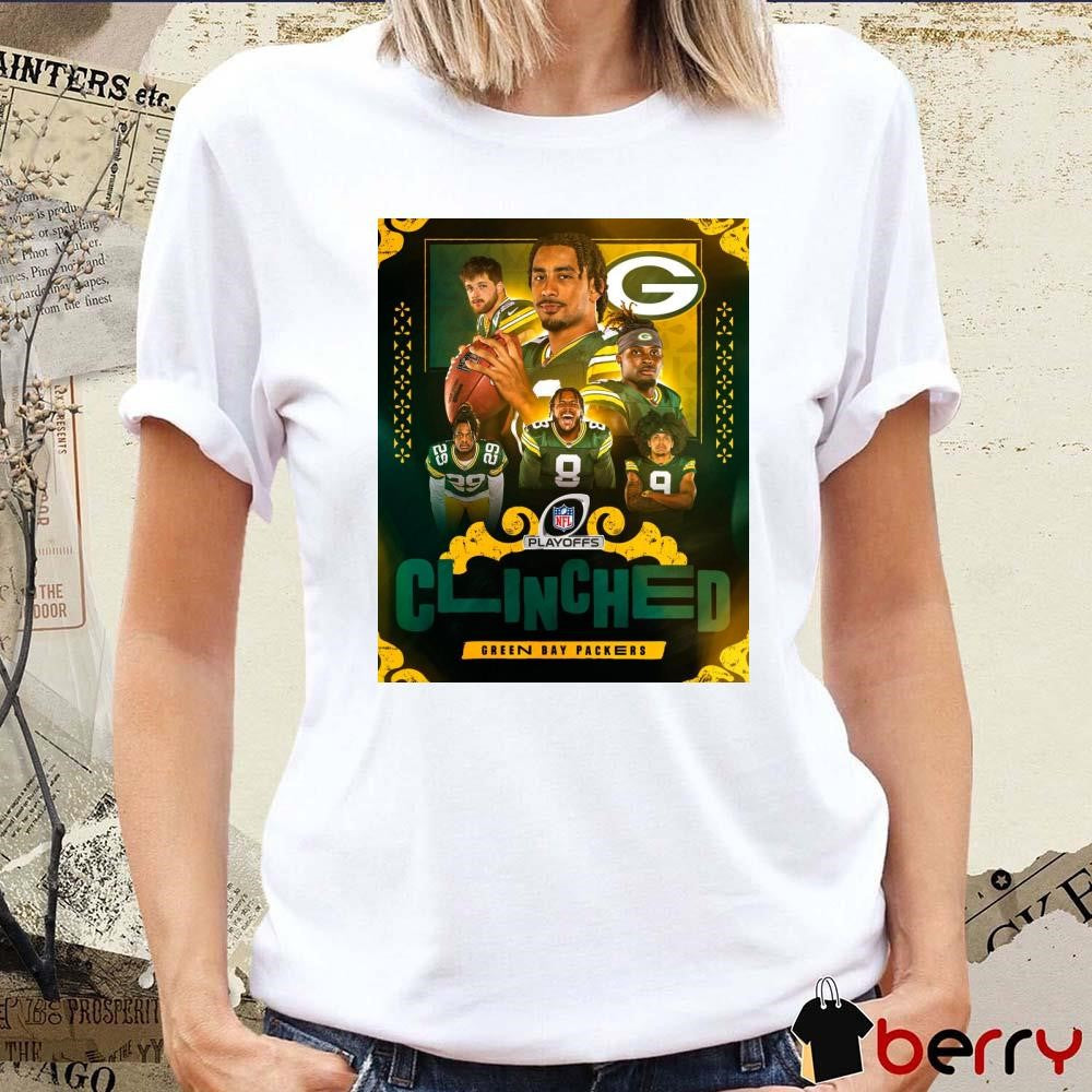 Poster Green Bay Packers Win New Orleans Saints Clinched NFL Playoffs 2024 t-shirt