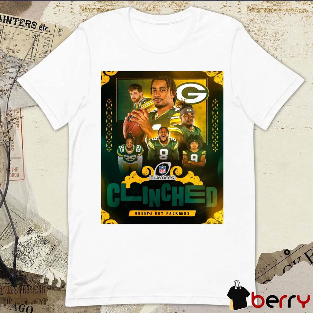 Poster Green Bay Packers Win New Orleans Saints Clinched NFL Playoffs 2024 t-shirt