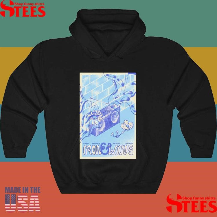 Poster Iron & Wine At 20 Monroe Grand Rapids Mi April 24 2025 Tour Shirts
