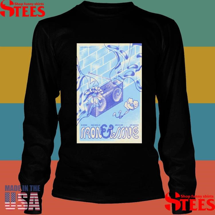 Poster Iron & Wine At 20 Monroe Grand Rapids Mi April 24 2025 Tour Shirts