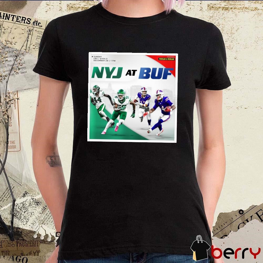 Poster Jamien Sherwood And Quincy Williams New York Jets vs Buffalo Bills Sunday December 29 2024 t-shirt