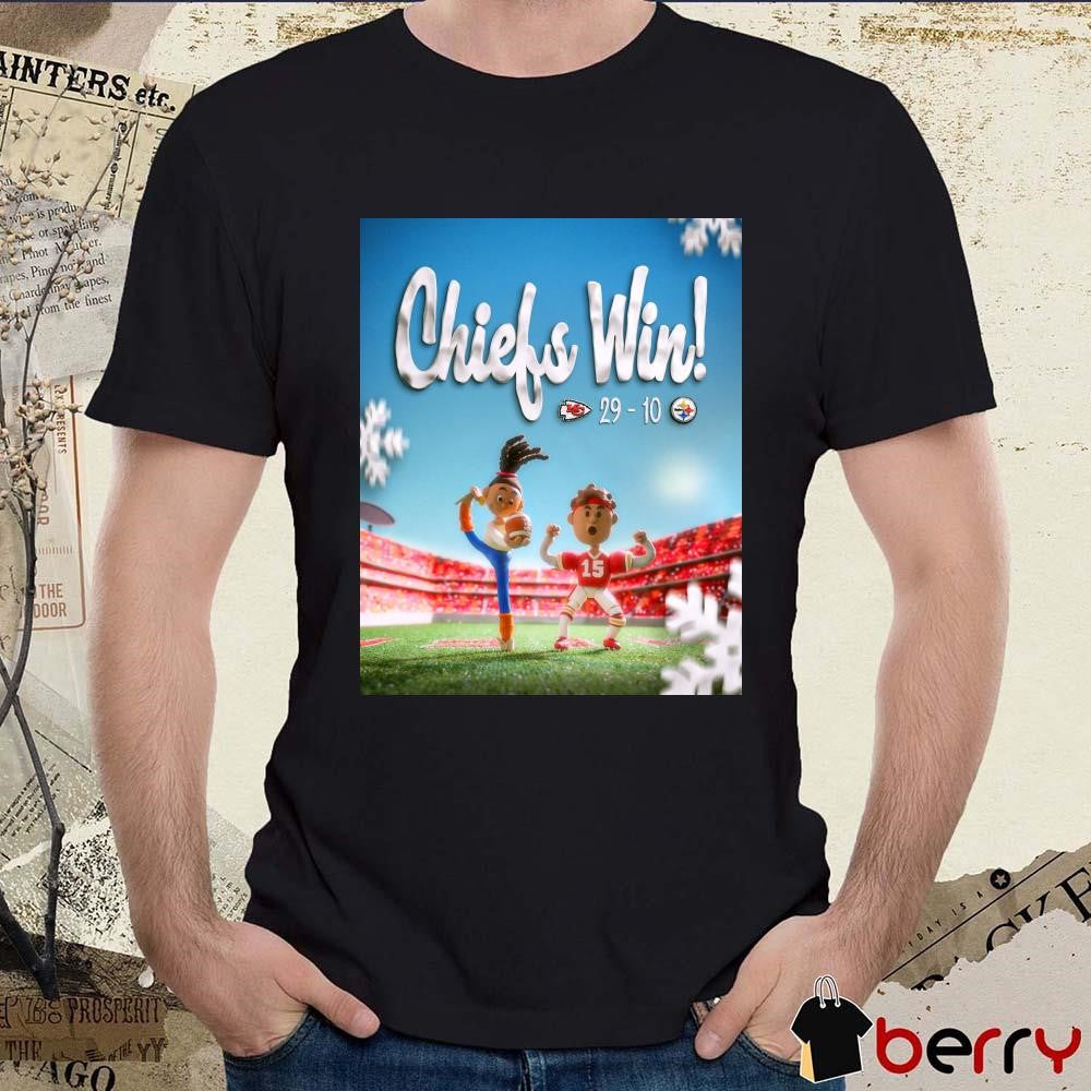Poster Kansas City Chiefs Win Pittsburgh Steelers 29 – 20 Score Unwrapped Magic t-shirt
