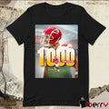 Poster Kansas City Chiefs Win Pittsburgh Steelers Travis Kelce 1000 Career Receptions Signature t-shirt
