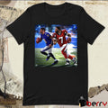 Poster Lamar Jackson passes Michael Vick for the all-time QB rushing yards record t-shirt