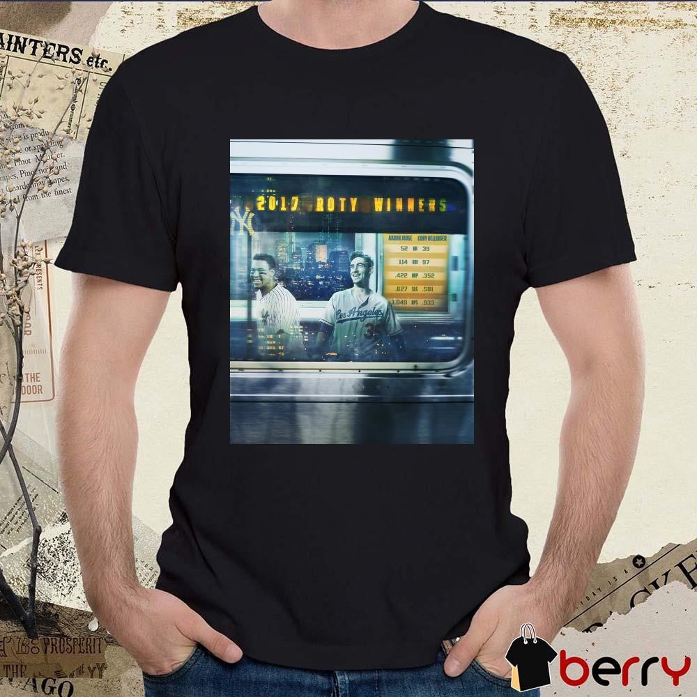 Poster MLB Cody Bellinger And Aaron Judge 2017 Rookies of the Year 2025 Yankees Teammates t-shirt