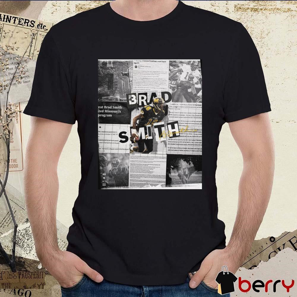 Poster Missouri Tigers football Brad Smith TBT To A True Dual-Threat Signature t-shirt