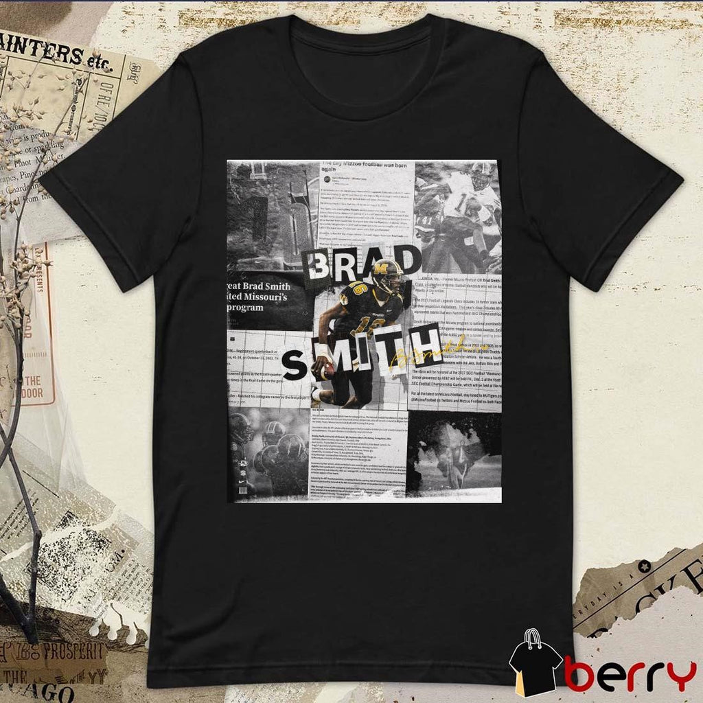 Poster Missouri Tigers football Brad Smith TBT To A True Dual-Threat Signature t-shirt