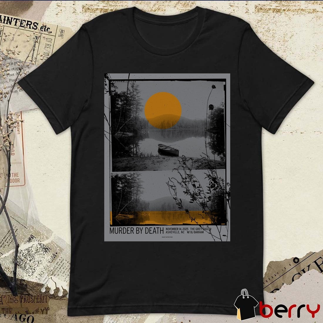 Poster Murder By Death At The Grey Eagle Asheville NC On November 14 2025 t-shirt