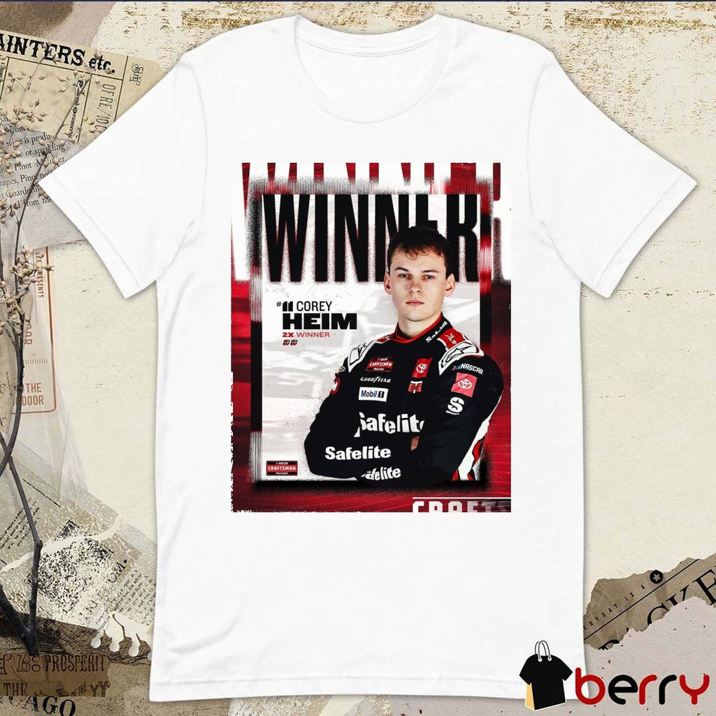 Poster NASCAR Craftsman Series 2x Winner Corey Heim wins at Las Vegas Motor Speedway t-shirt