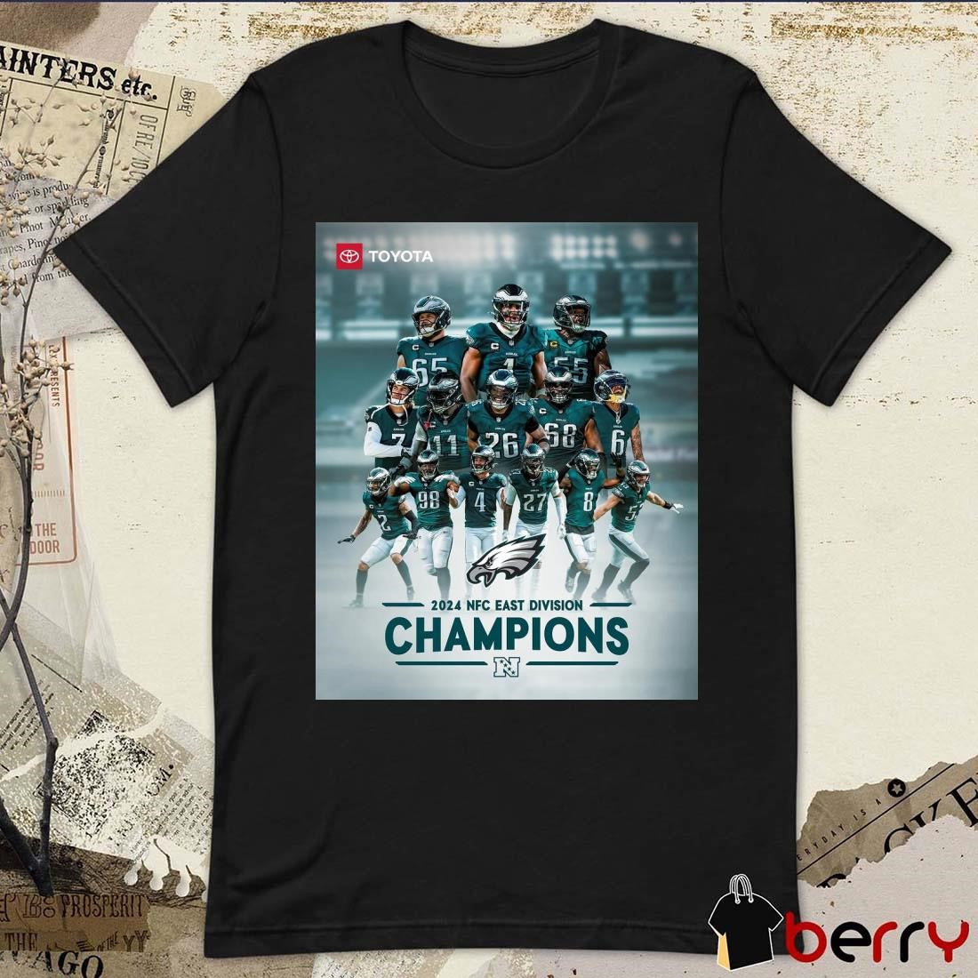 Poster NFL Philadelphia Eagles win Dallas Cowboys 2024 NFC East Division Champions t-shirt