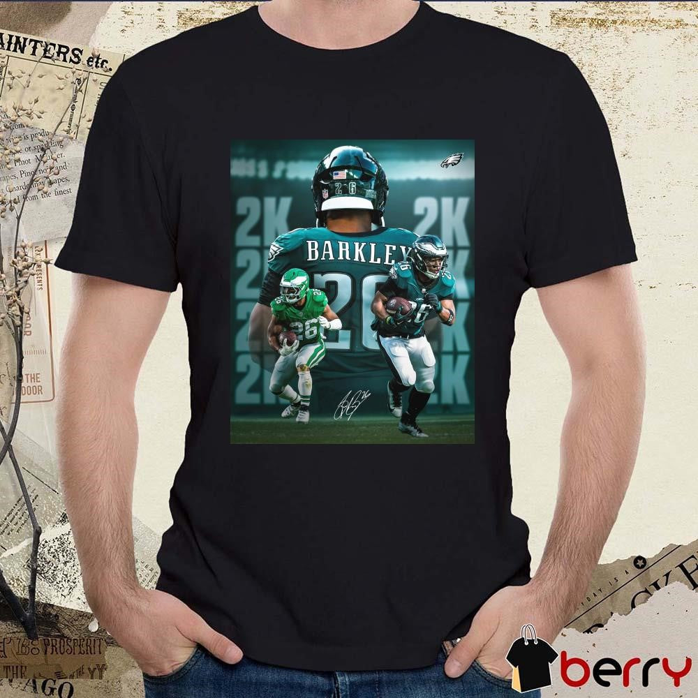 Poster NFL Philadelphia Eagles win Dallas Cowboys Saquon Barkley 2K Signature t-shirt