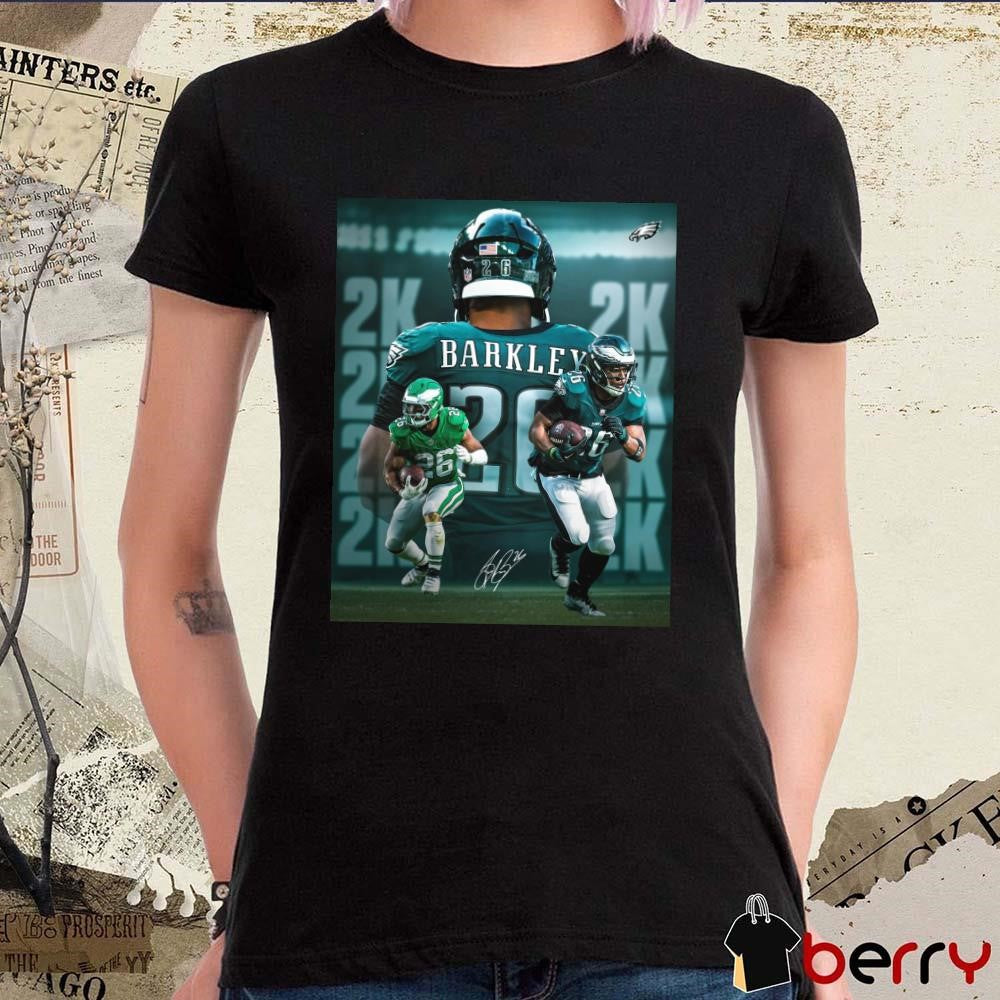Poster NFL Philadelphia Eagles win Dallas Cowboys Saquon Barkley 2K Signature t-shirt