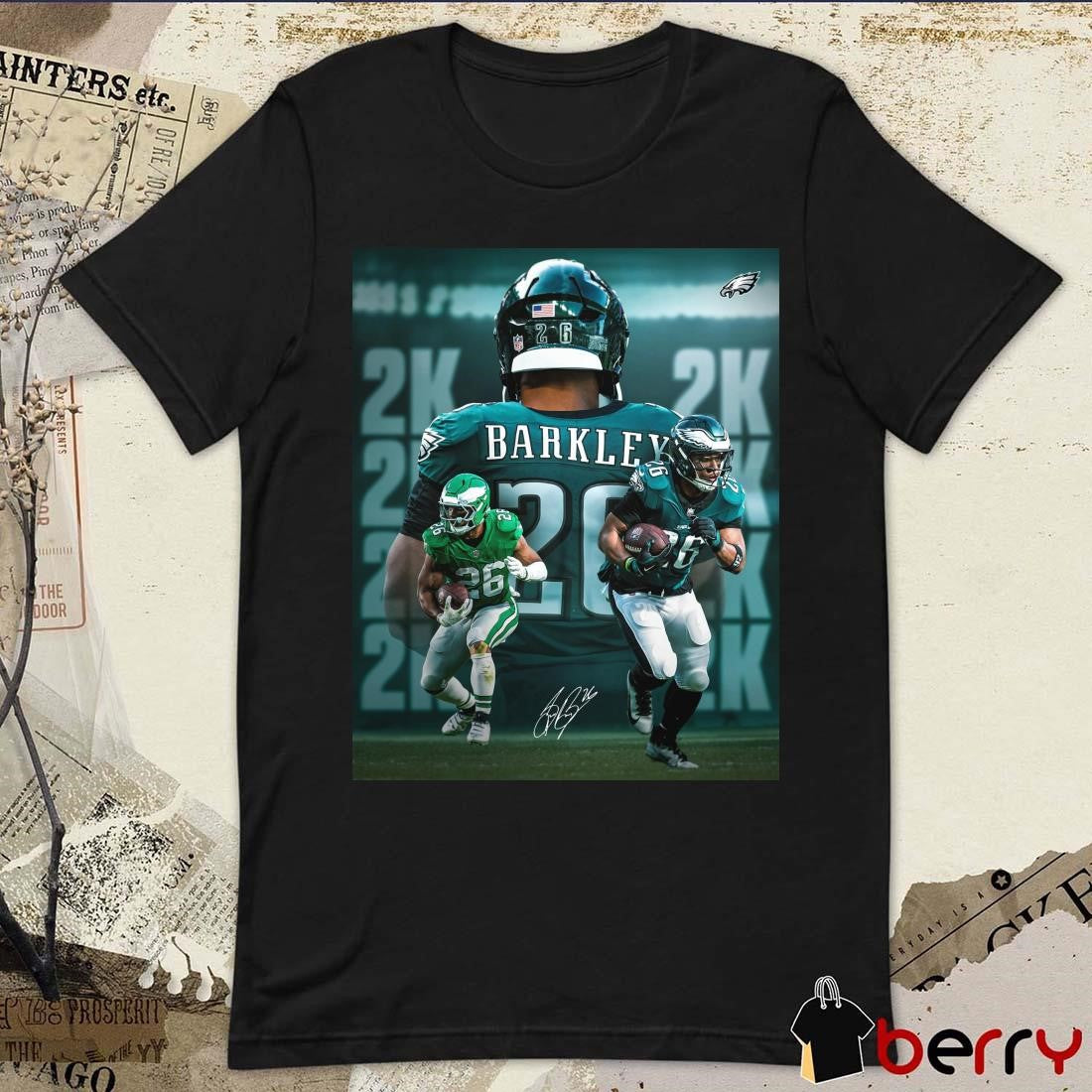 Poster NFL Philadelphia Eagles win Dallas Cowboys Saquon Barkley 2K Signature t-shirt