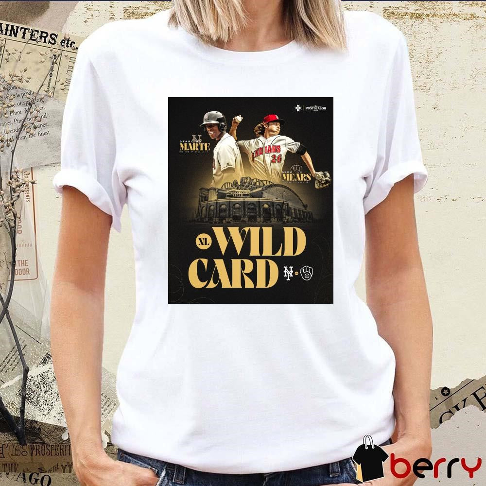 Poster New York Mets vs Milwaukee Brewers MLB NL Wild Card Players t-shirt