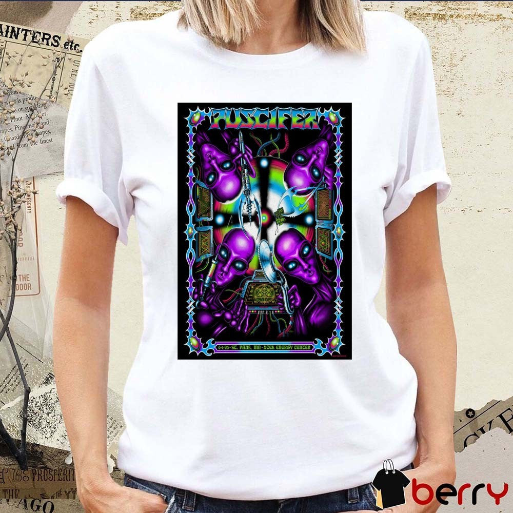 Poster Puscifer On June 1 2025 S.T Paul Minnesota Xcel Energy Center t-shirt
