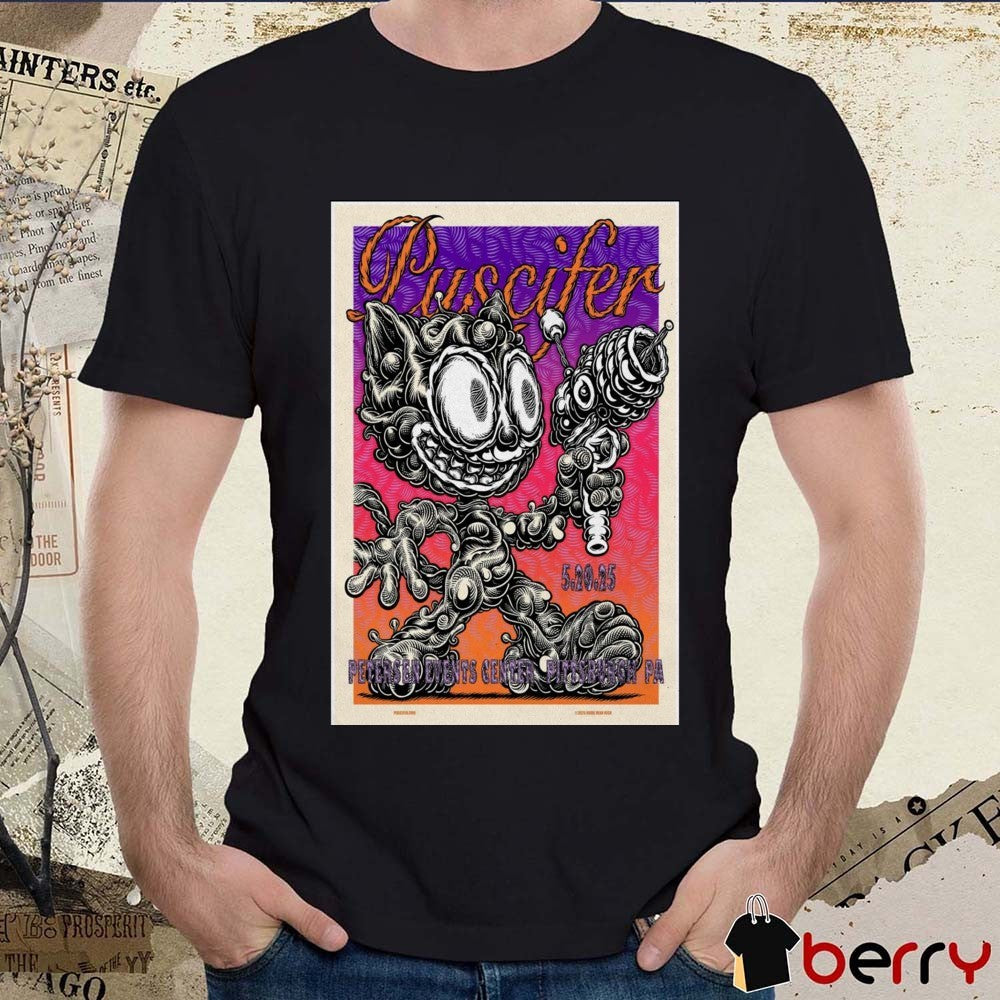 Poster Puscifer Petersen Events Center Pittsburgh PA May 20 2025 Concert t-shirt