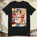 Poster San Francisco 49ers George Kittle 1000 Receiving Yards Faithful To The Bay Signature t-shirt