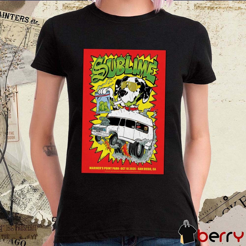 Poster Sublime Fall Tour October 18 2025 Mariner’s Point Park San Diego CA t-shirt