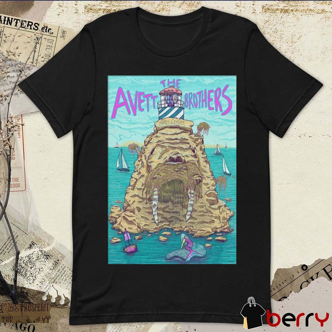 Poster The Avett Brothers August 3 2025 Tilles Center Concert Hall In Brookville NY t-shirt