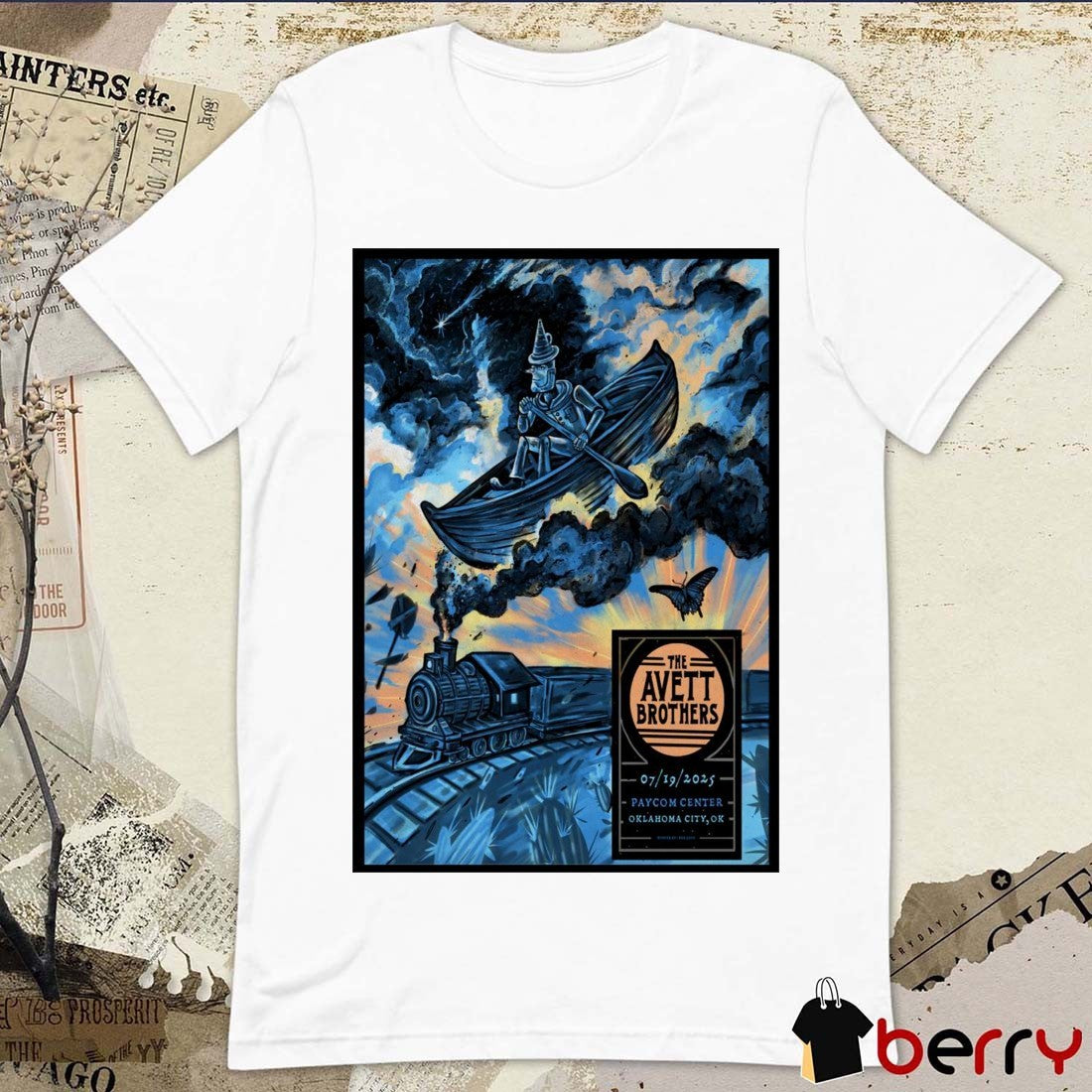 Poster The Avett Brothers July 19 2025 Paycom Center in Oklahoma City OK t-shirt