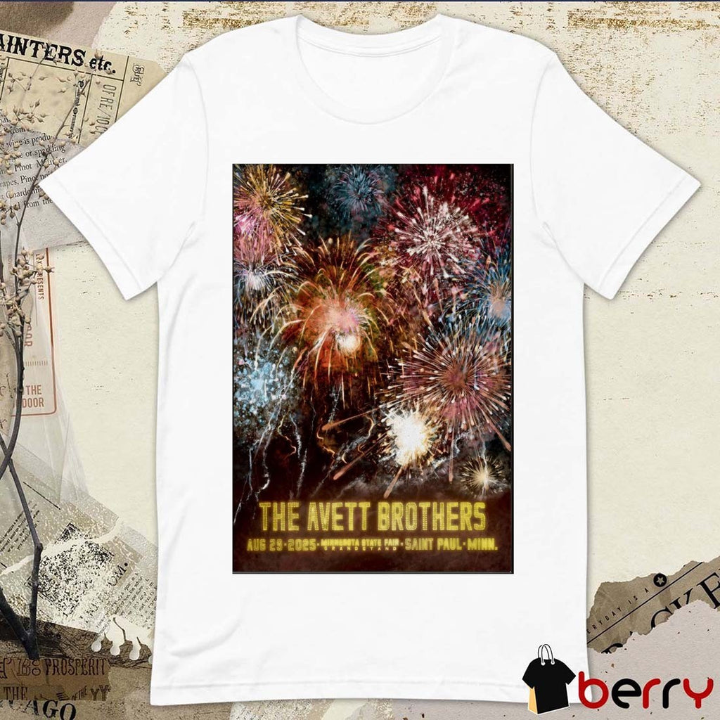 Poster The Avett Brothers Minnesota State Fair On August 29 2025 In Saint Paul MN t-shirt