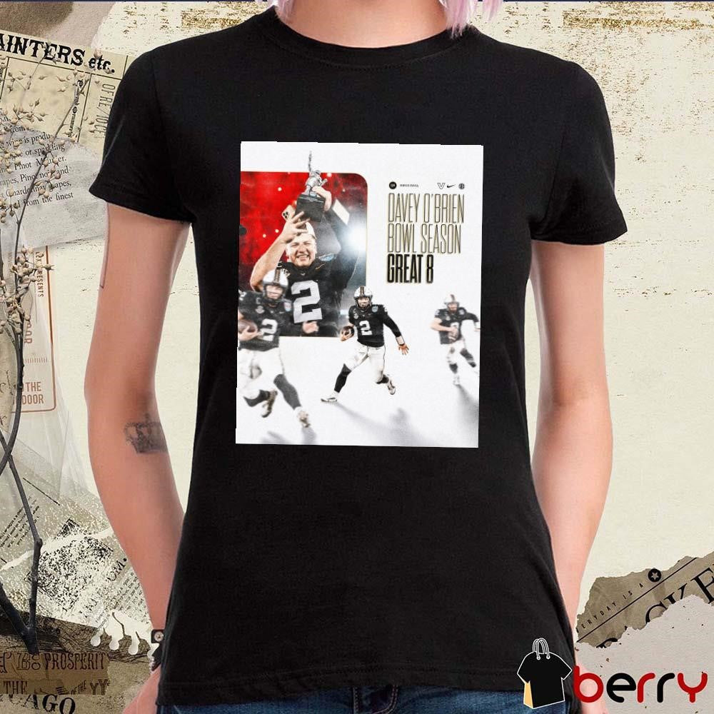 Poster Vanderbilt Commodores Football Davey O’Brien Bowl Games Great 8 Diego Pavia Bowl Season t-shirt