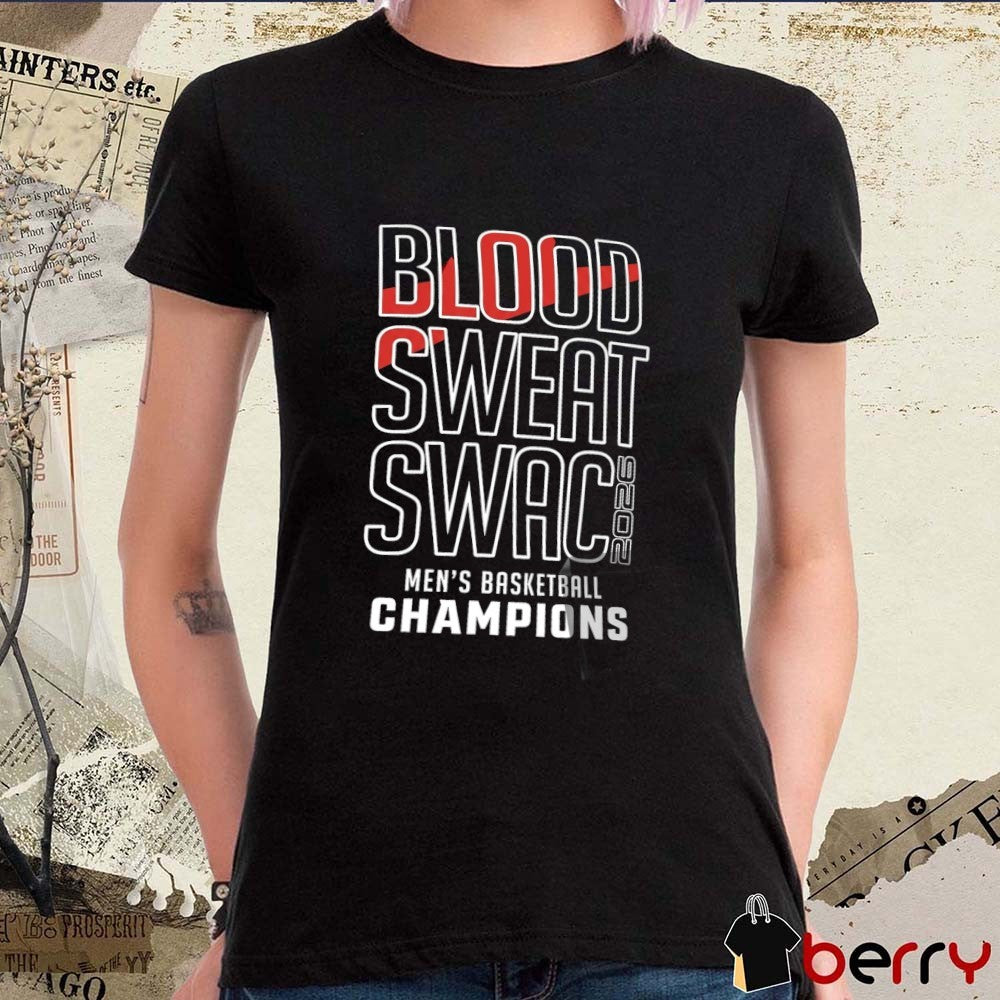Prairie View A&M Panthers Blood Sweat SWAC 2026 Men’s Basketball Champions t-shirt