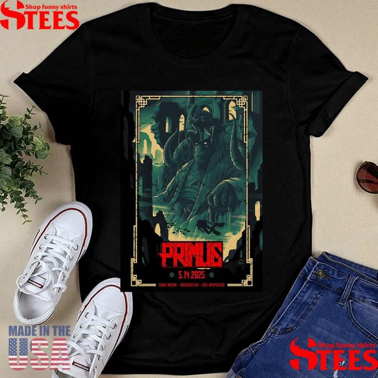 Primus At Snhu Arena On May 13, 2025 Show Shirts