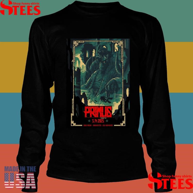 Primus At Snhu Arena On May 13, 2025 Show Shirts