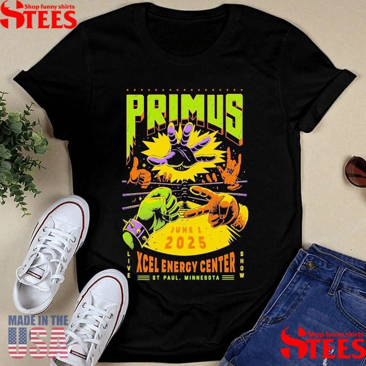 Primus Jun 1 2025 Xcel Energy Center S.t Paul Mn Shirts