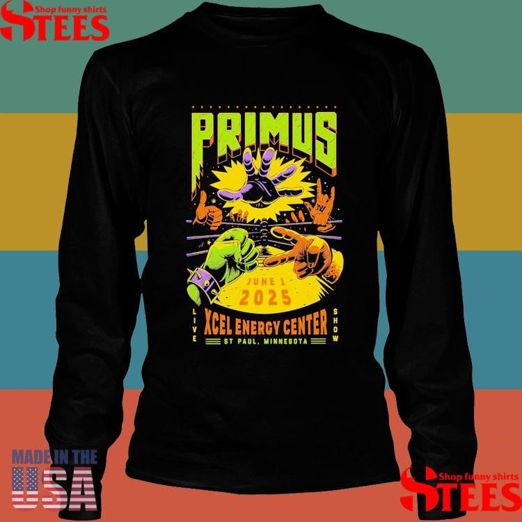 Primus Jun 1 2025 Xcel Energy Center S.t Paul Mn Shirts