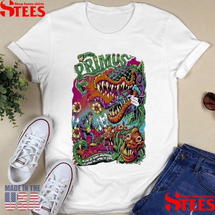 Primus Ph Live At Planet Hollywood Las Vegas, Nv Apr 25 2025 Tour Shirts