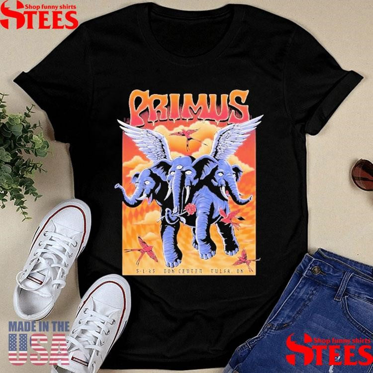 Primus Show May 1 2025 Bok Center, Tulsa, Ok Shirts