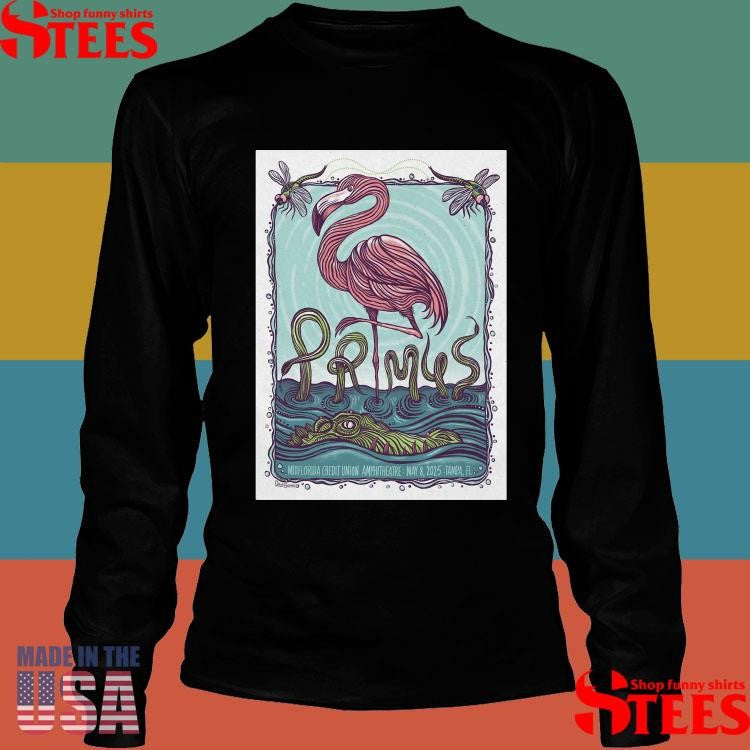 Primus Show May 8 2025 Midflorida Credit Union Amphitheatre Tampa, Fl Shirts
