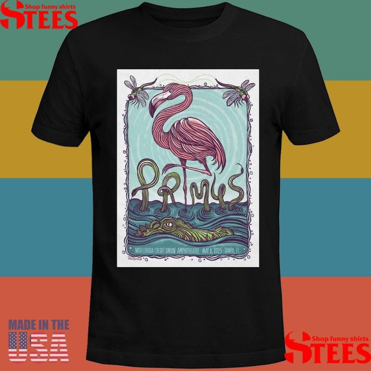 Primus Show May 8 2025 Midflorida Credit Union Amphitheatre Tampa, Fl Shirts