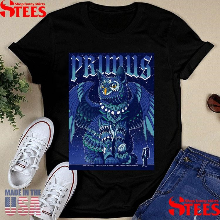 Primus The Orion Amphitheater May 4th, 2025 Huntsville, Al Tour Shirts