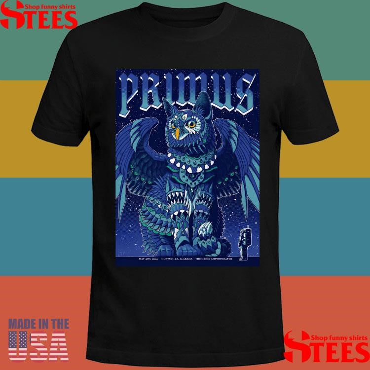 Primus The Orion Amphitheater May 4th, 2025 Huntsville, Al Tour Shirts