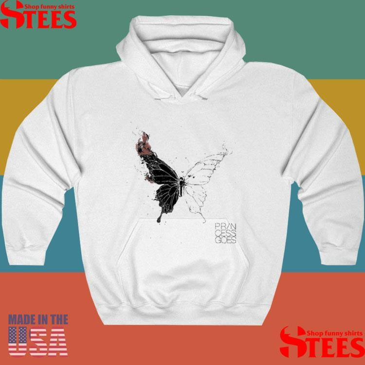 Princess Goes Butterfly Diagram T-Shirts