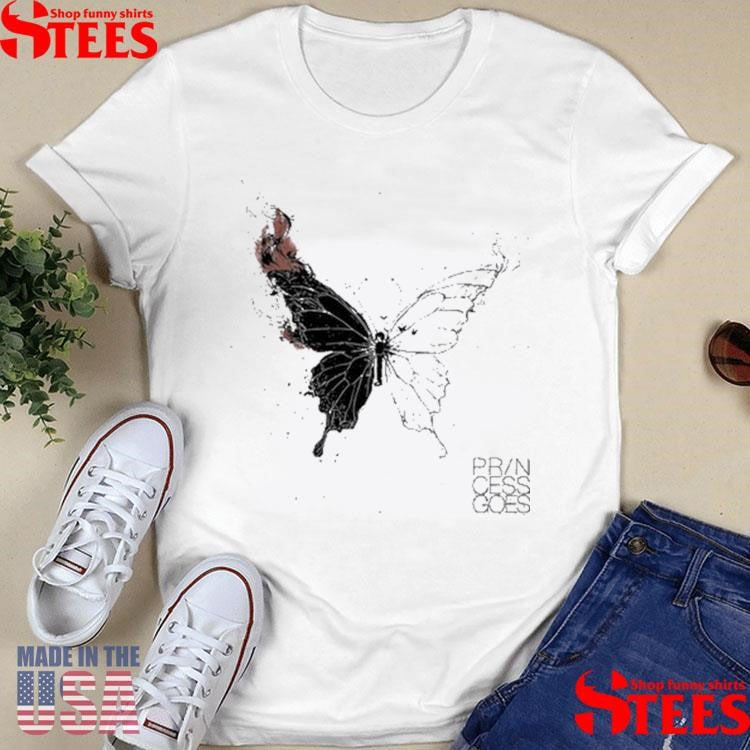 Princess Goes Butterfly Diagram T-Shirts