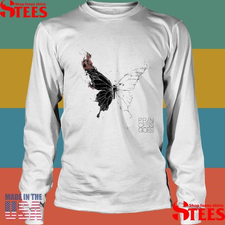 Princess Goes Butterfly Diagram T-Shirts