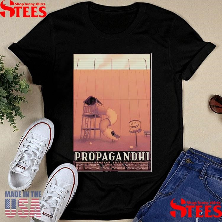 Propagandhi European Tour 2025 Poster T-shirt