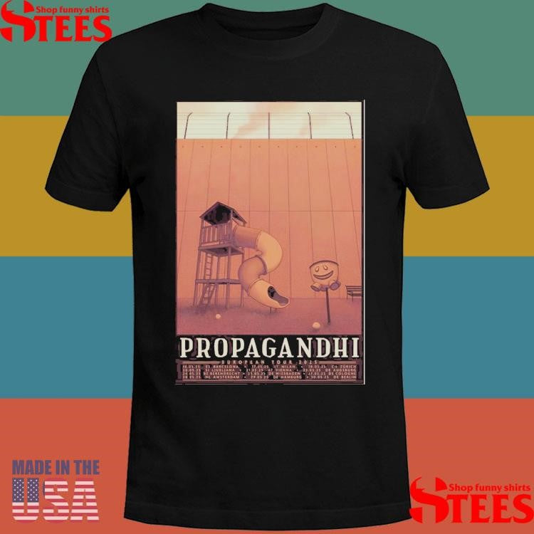 Propagandhi European Tour 2025 Poster T-shirt