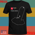 Proudly Unserious Tesla Robotaxi Austin Map T-shirts