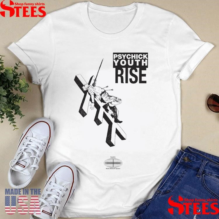 Psychick Youth Rise World Network System T-shirt